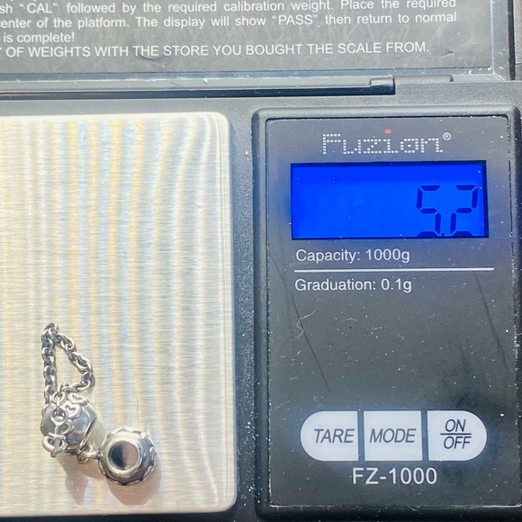 EUC Pandora 791088-05 Sterling Silver Love Connection Safety Chain - Picture 5 of 5